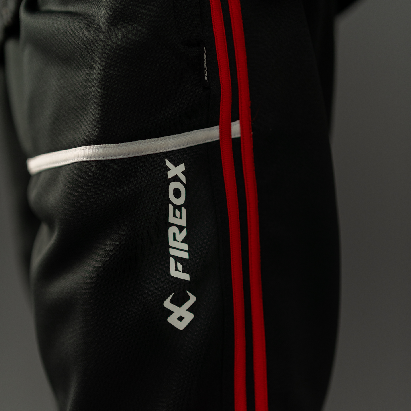 Fireox Tracksuit, Black Red, 2025