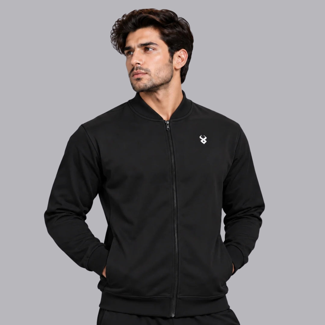 FIREOX MEN Baseball Jacket , Black, 2026