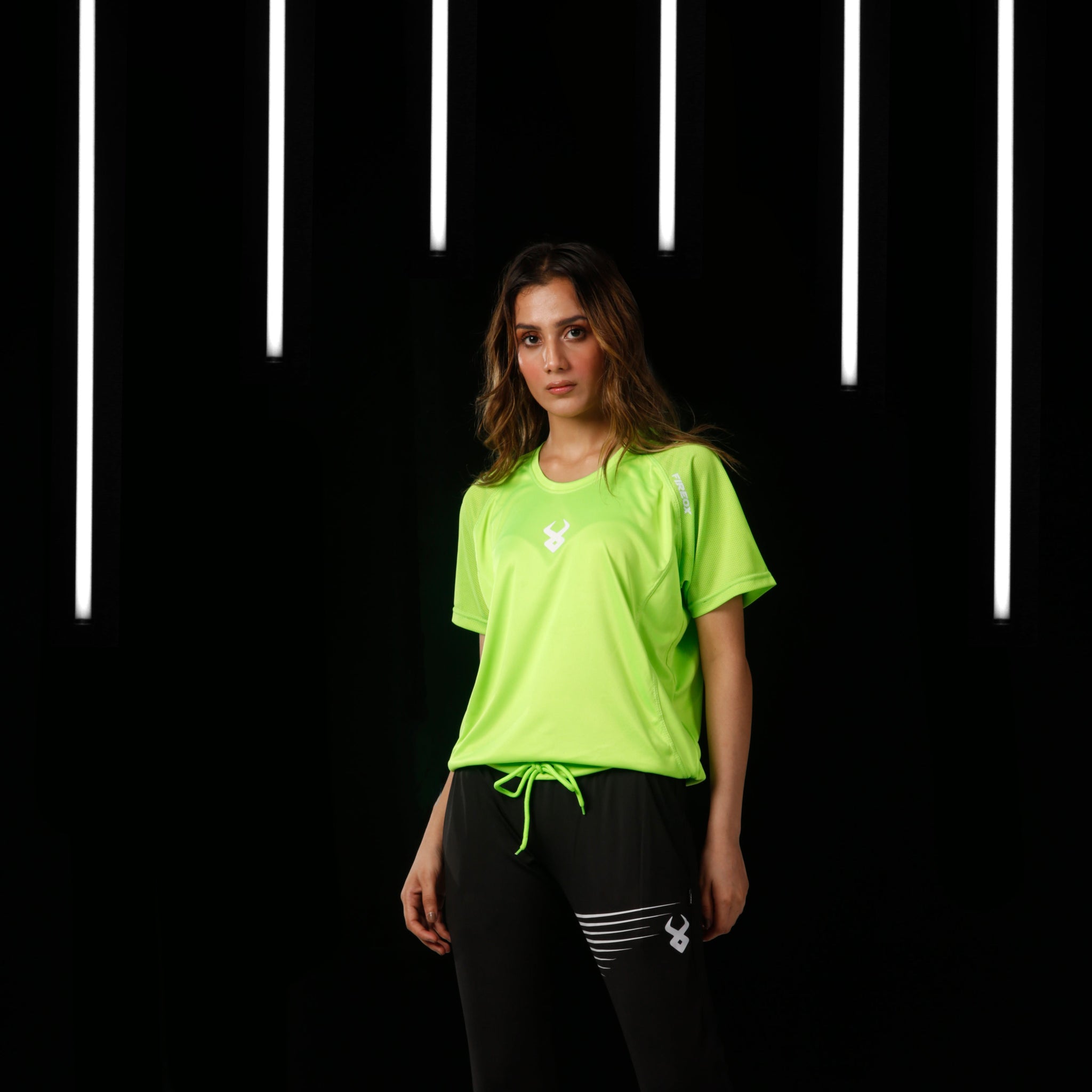 Fireox Women Training T-Shirt, Lime Green, 2024