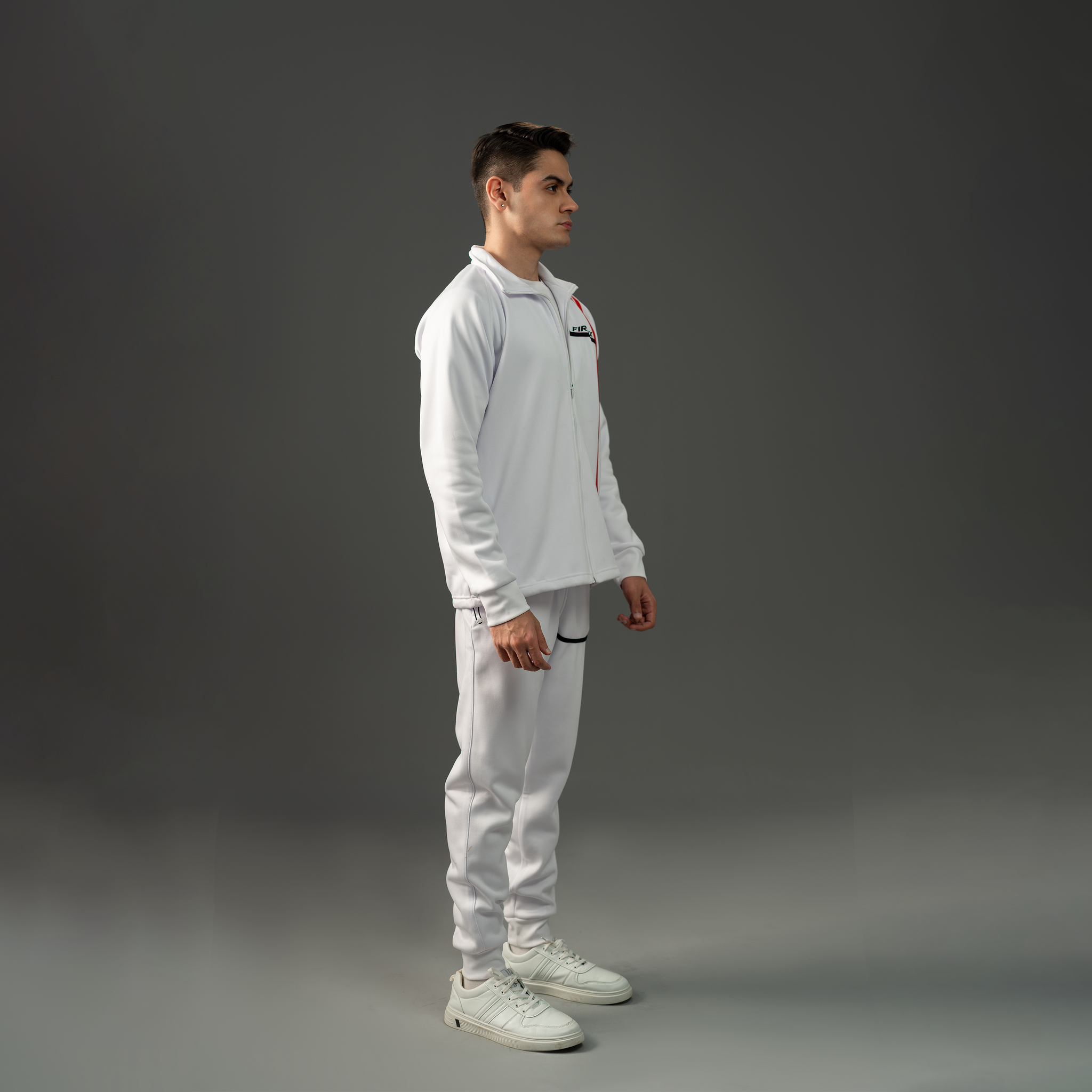 Fireox Tracksuit, White Red, 2025