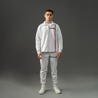 Fireox Tracksuit, White Red, 2025