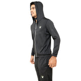 Fireox Mens Activewear Hoodie, Black