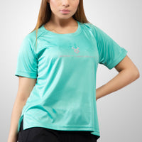 FIREOX Actifit Women T-Shirt, Turquoise, 2022,