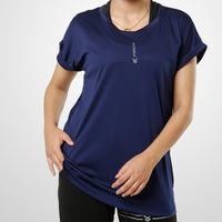 Fireox Hybrid Women T-Shirt, Navy Blue, 2023