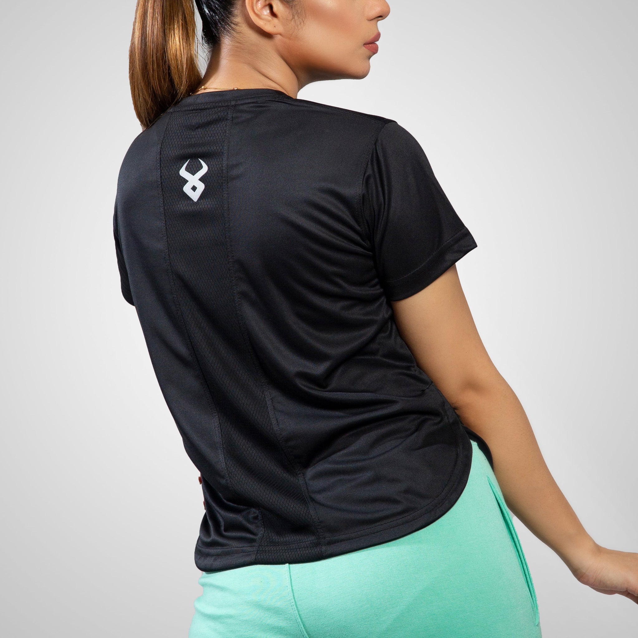 FIREOX Actifit Women T-Shirt, Black, D2, 2022