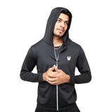 Fireox Mens Activewear Hoodie, Black