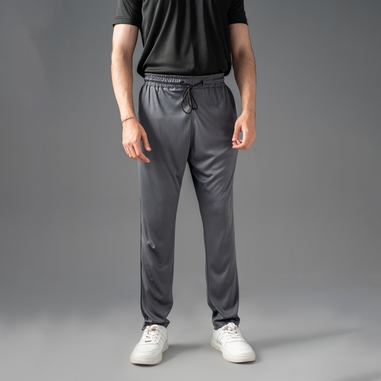 FIREOX Activewear FlowFit Side Stripe Trouser, Charcoal