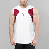 FIREOX Actifit Training Tank Top, White Maroon