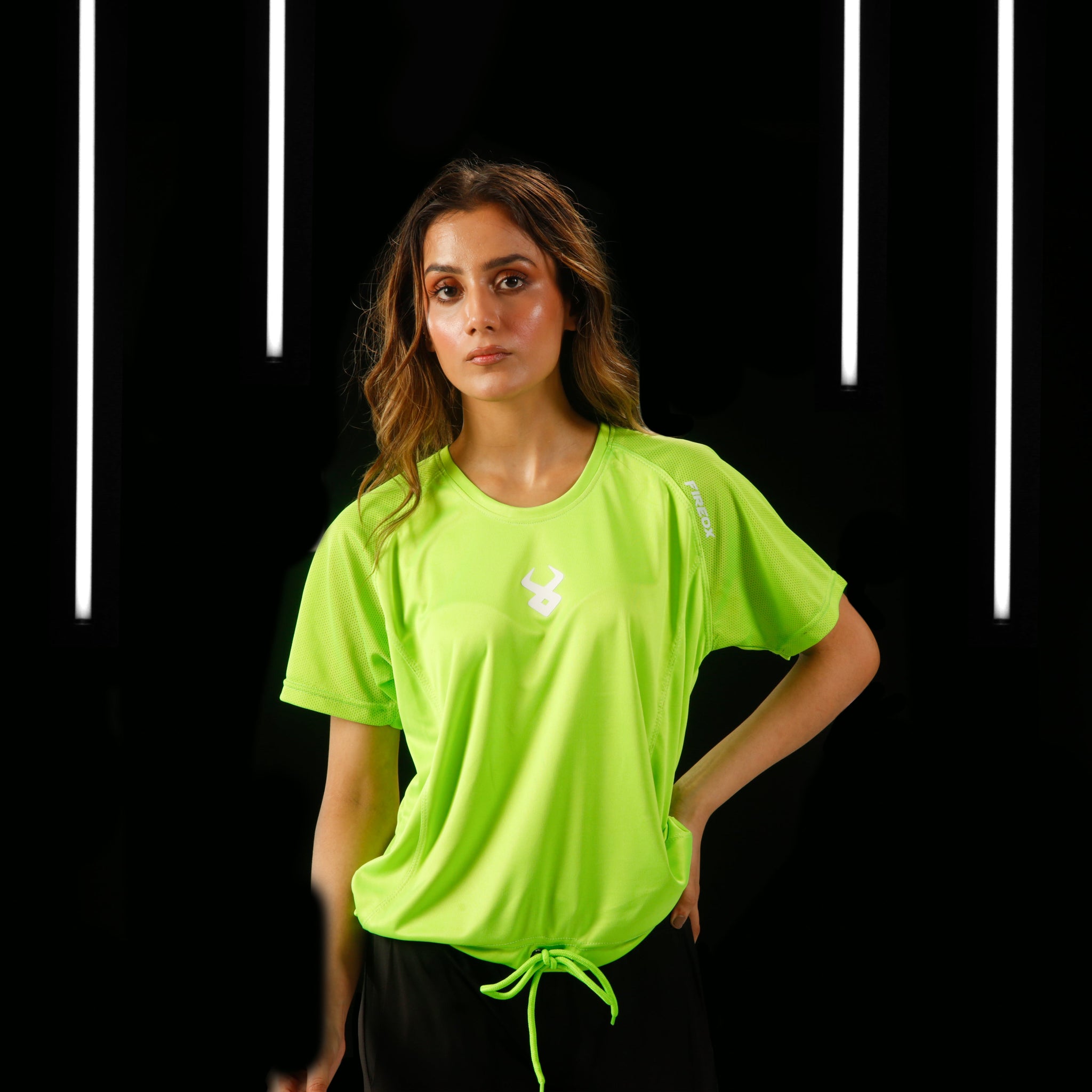 Fireox Women Training T-Shirt, Lime Green, 2024