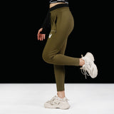 Fireox Women Pro Joggers Star Line, Olive Green