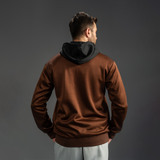 Fireox Mens Zipper Hoodie, Brown Black, 2025