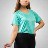 FIREOX Actifit Women T-Shirt, Turquoise, 2022,