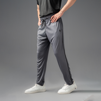 FIREOX Activewear FlowFit Side Stripe Trouser, Charcoal