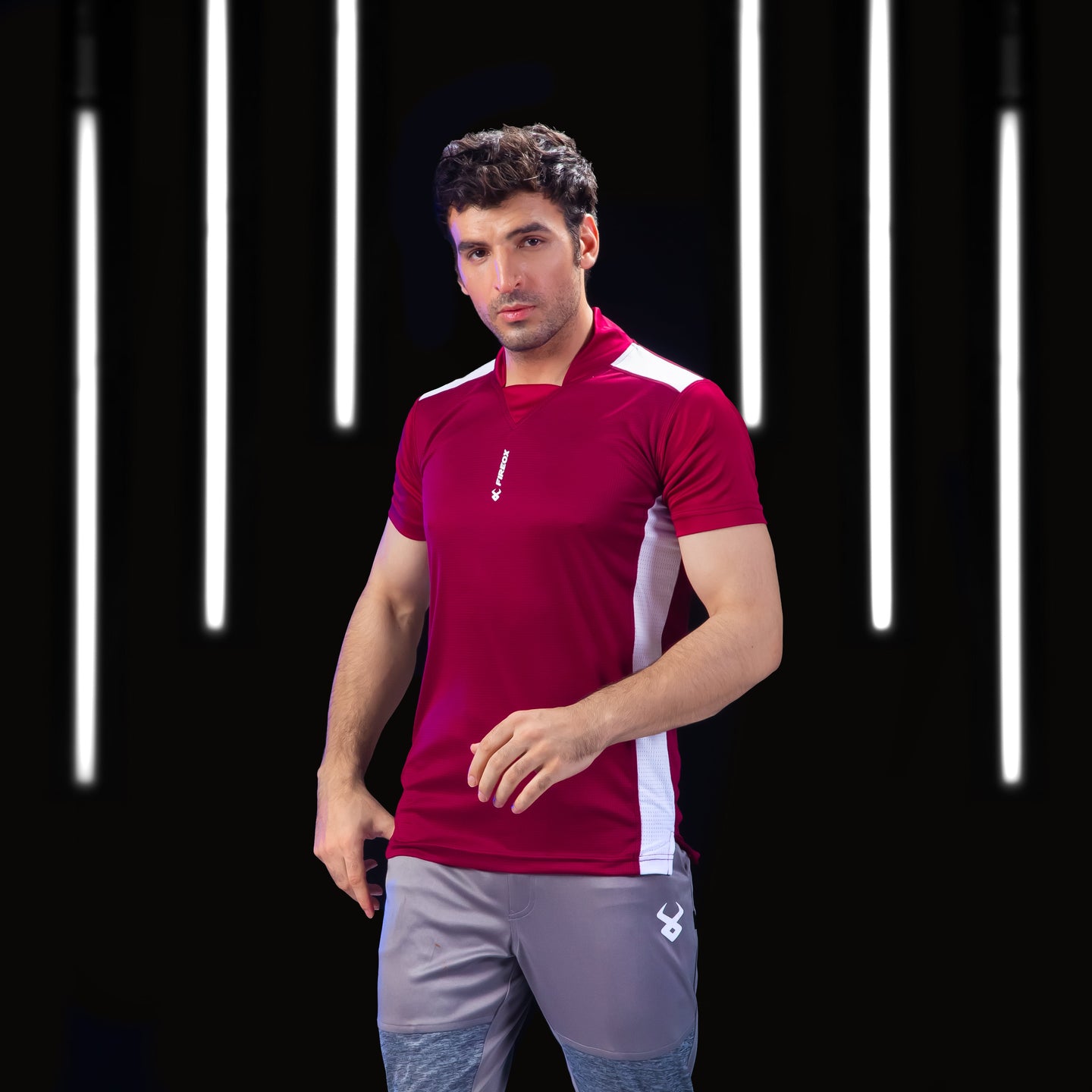 FIREOX Actifit T-Shirts Maroon, D1, 2024