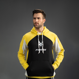 Fireox Mens Hoodie, Yellow Black White, 2025