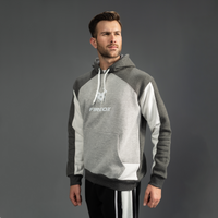 Fireox Mens Hoodie, Dark Grey White, 2025