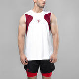 FIREOX Actifit Training Tank Top, White Maroon