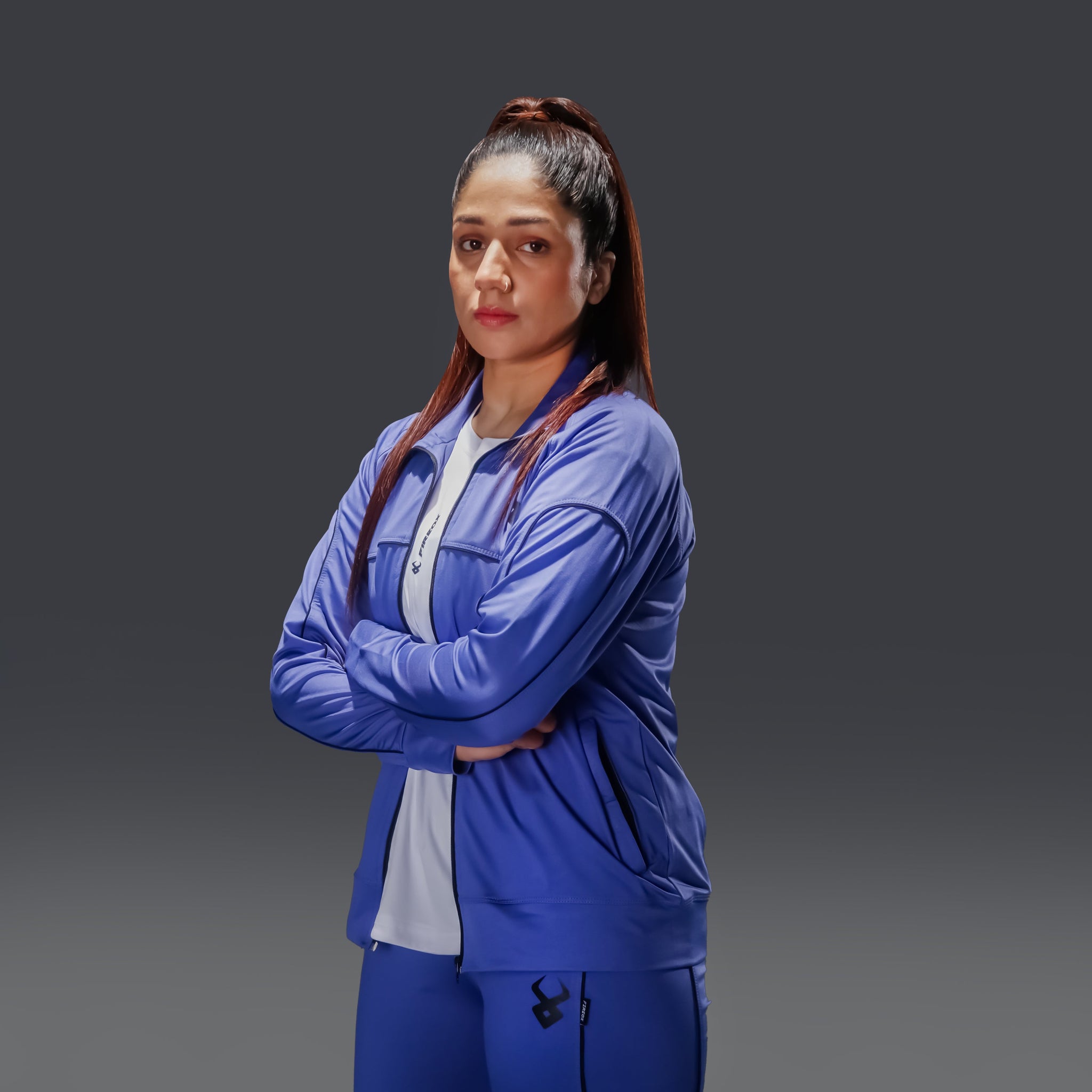 FIREOX WOMEN HYPERACTIVE TRACKSUIT, BLUE, 2024