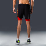 FIREOX ACTIFIT SHORTS, BLACK RED, D2, 2024