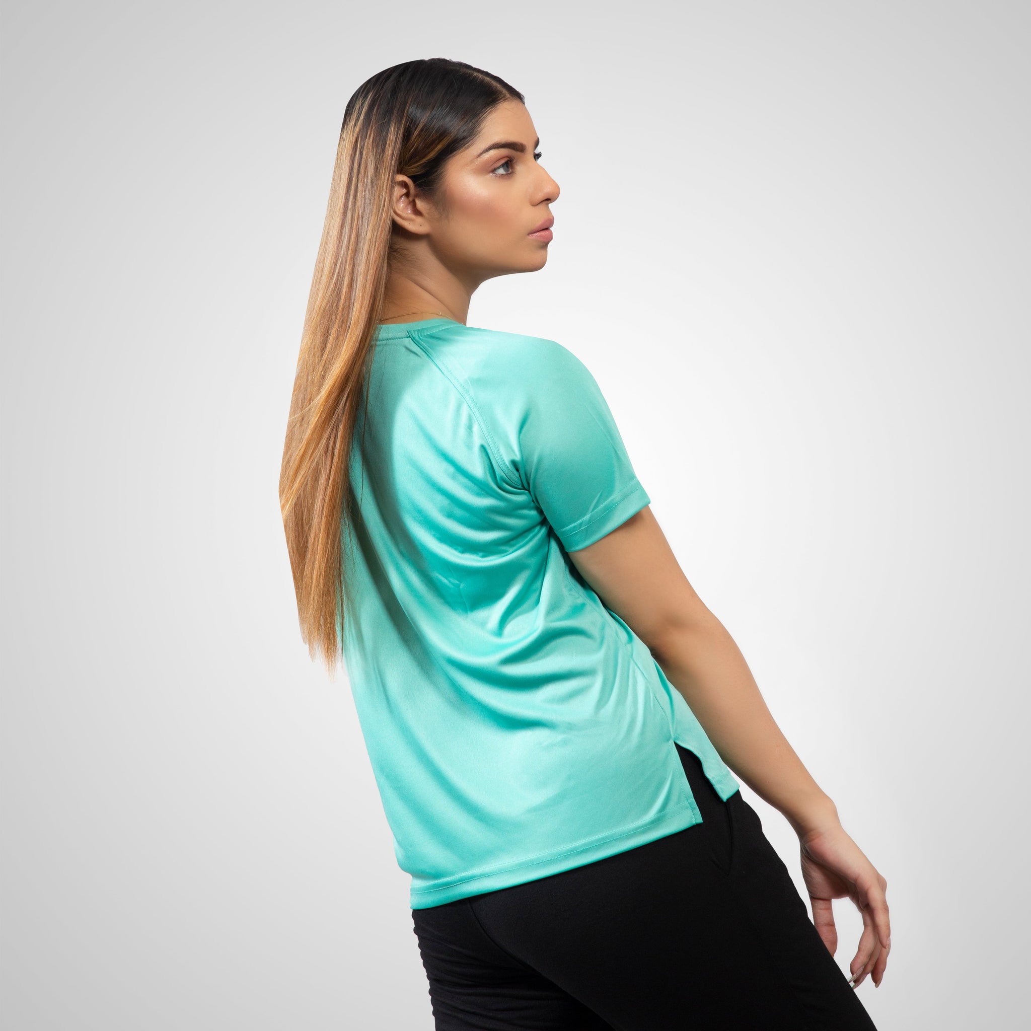 FIREOX Actifit Women T-Shirt, Turquoise, 2022,