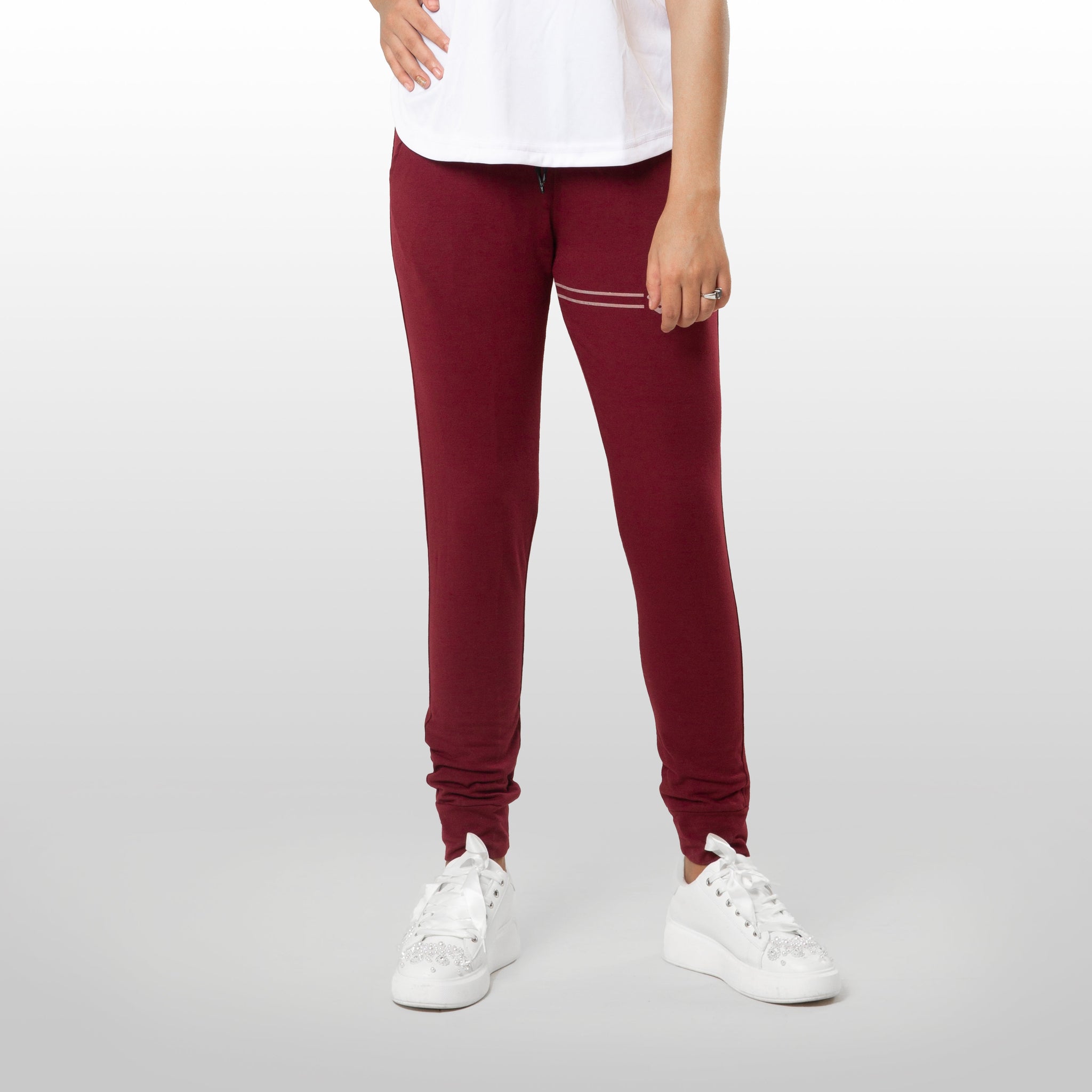 Fireox Activewear Women Joggers, Maroon, 2022