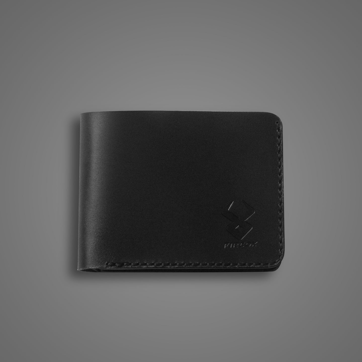 Fireox Bifold Leather Wallet, Black