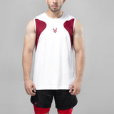 FIREOX Actifit Training Tank Top, White Maroon