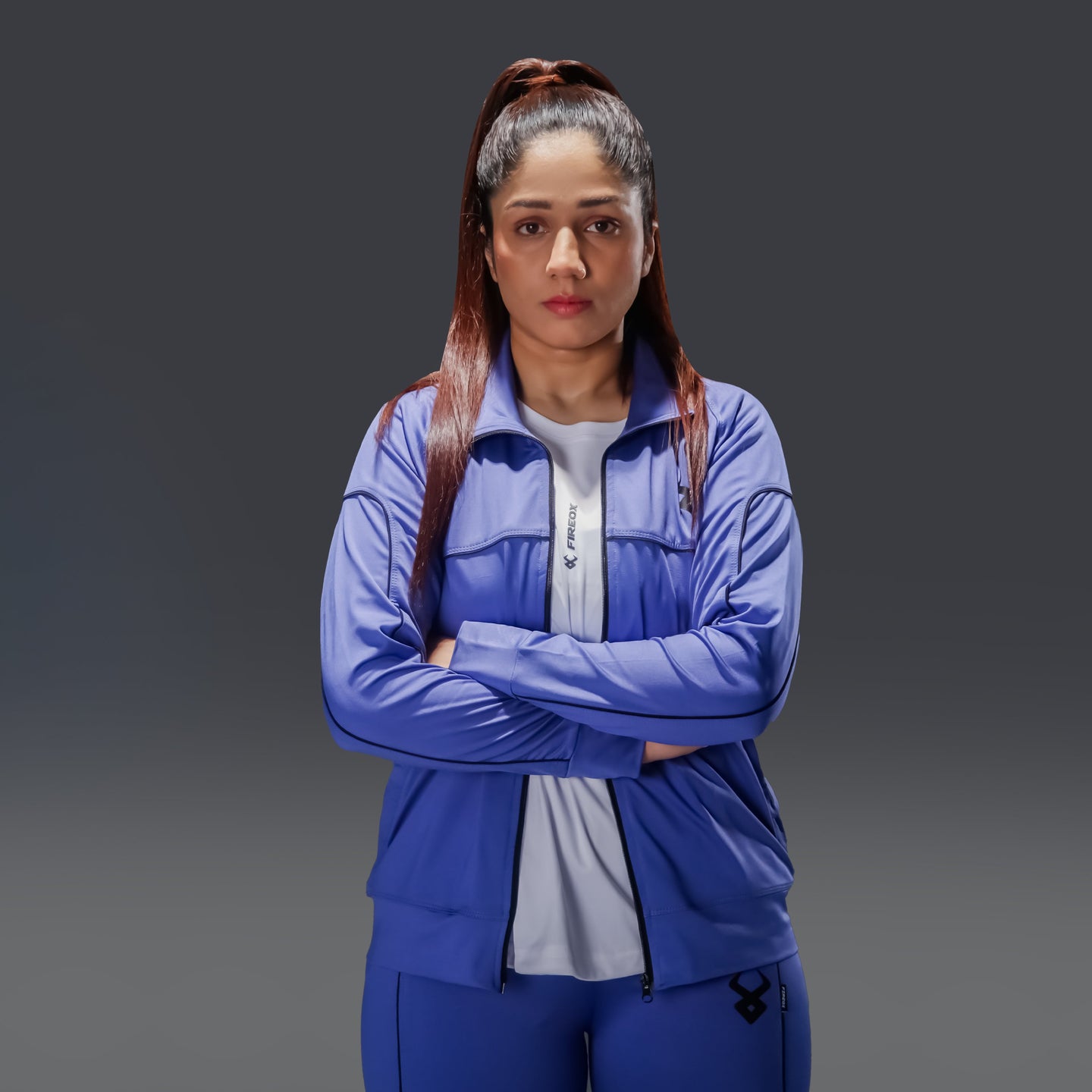 FIREOX WOMEN HYPERACTIVE TRACKSUIT, BLUE, 2024