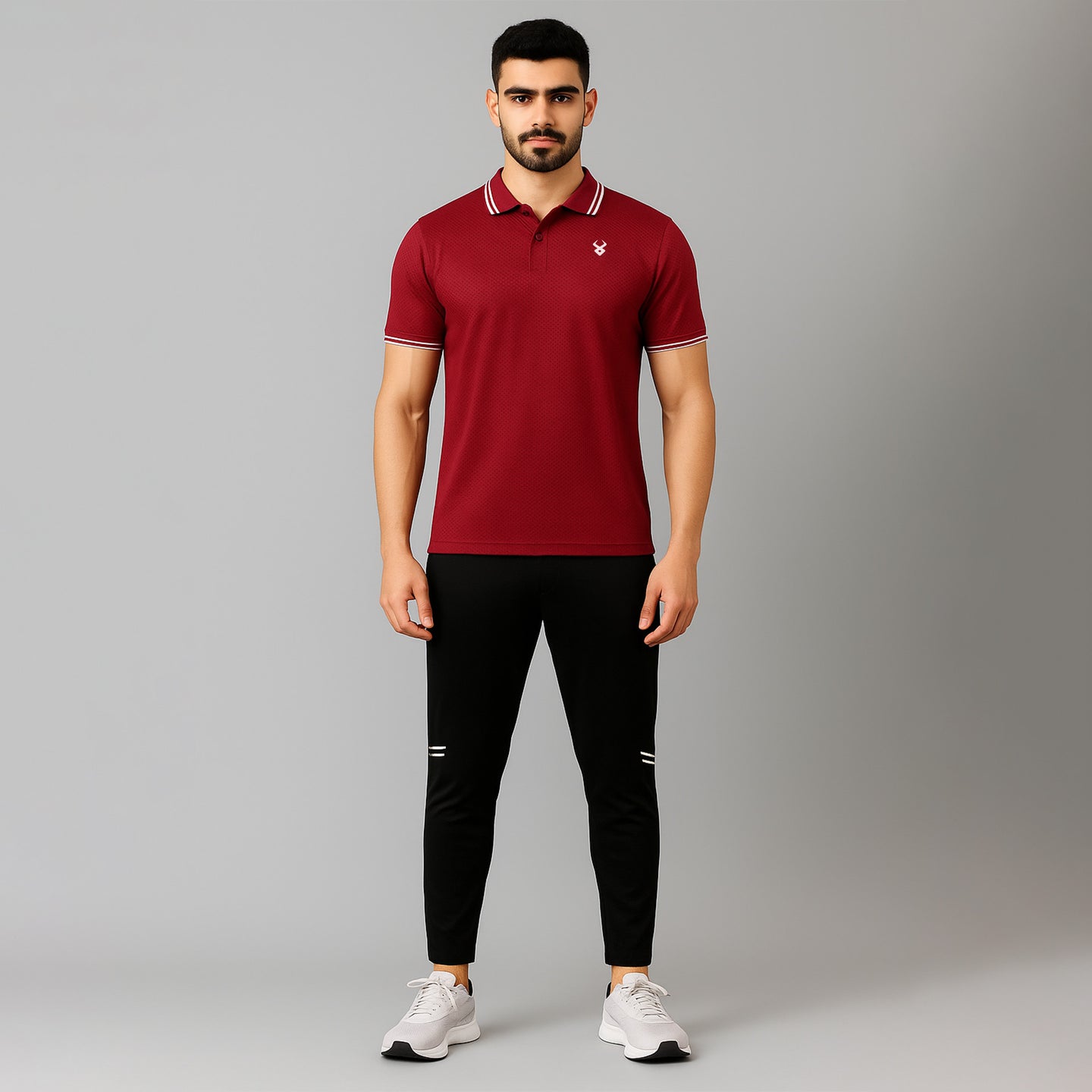 FIREOX Men’s Workalatics Polo, Maroon, 2025