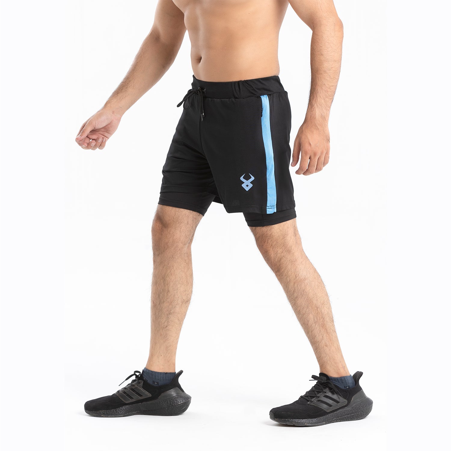 FIREOX Actifit Shorts, Black Sky Strip, 2023