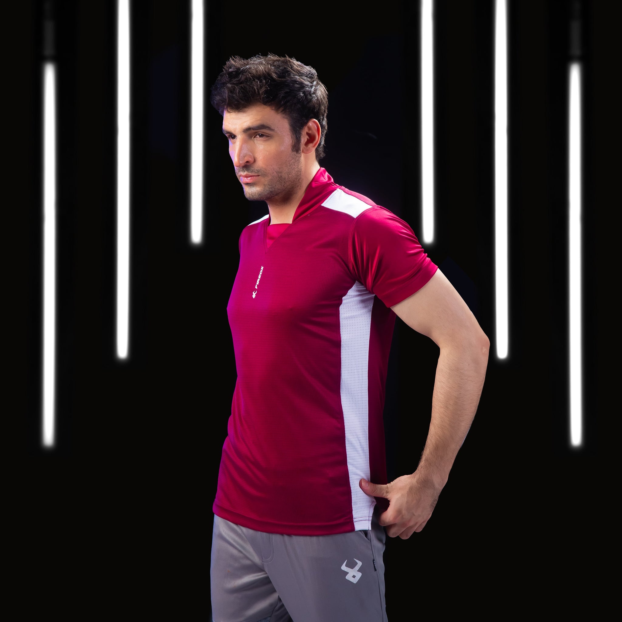 FIREOX Actifit T-Shirts Maroon, D1, 2024