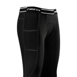 FIREOX Men’s Compression Tights, Black