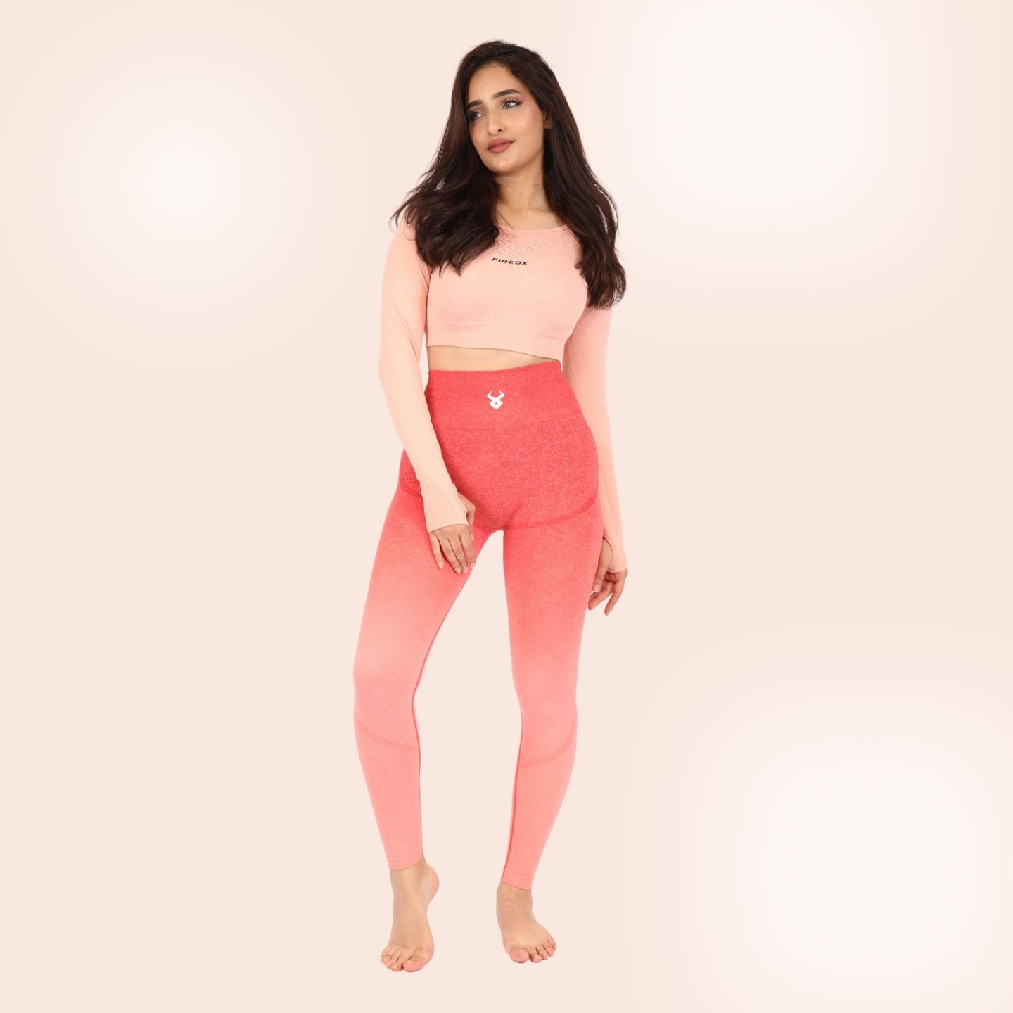 Fireox Yoga Pants, Peach