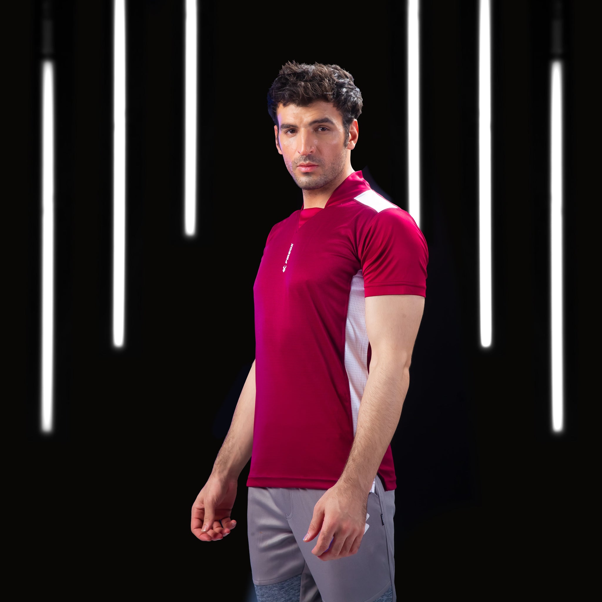 FIREOX Actifit T-Shirts Maroon, D1, 2024