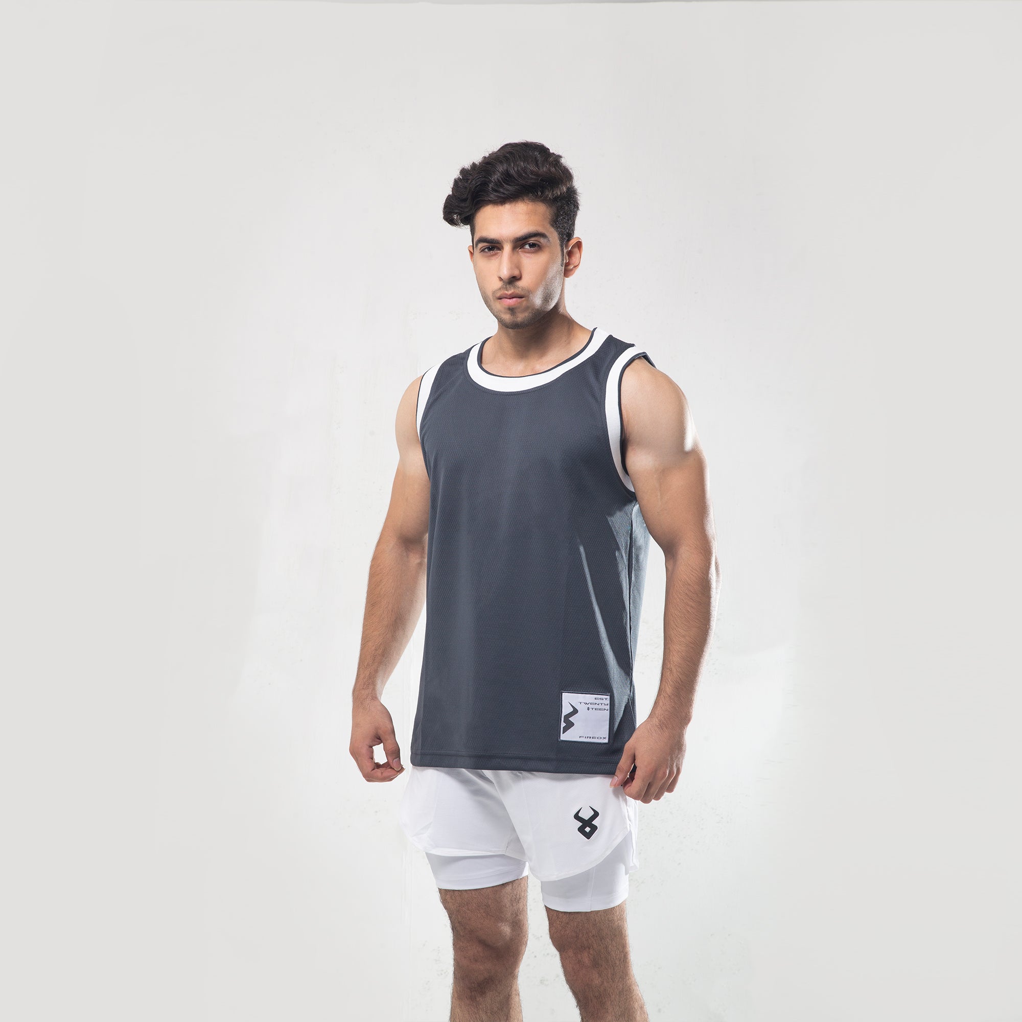 Fireox Urbifit Training Tank Top, Silver Grey