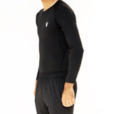 Fireox Mens Compression Full Shirt, Black