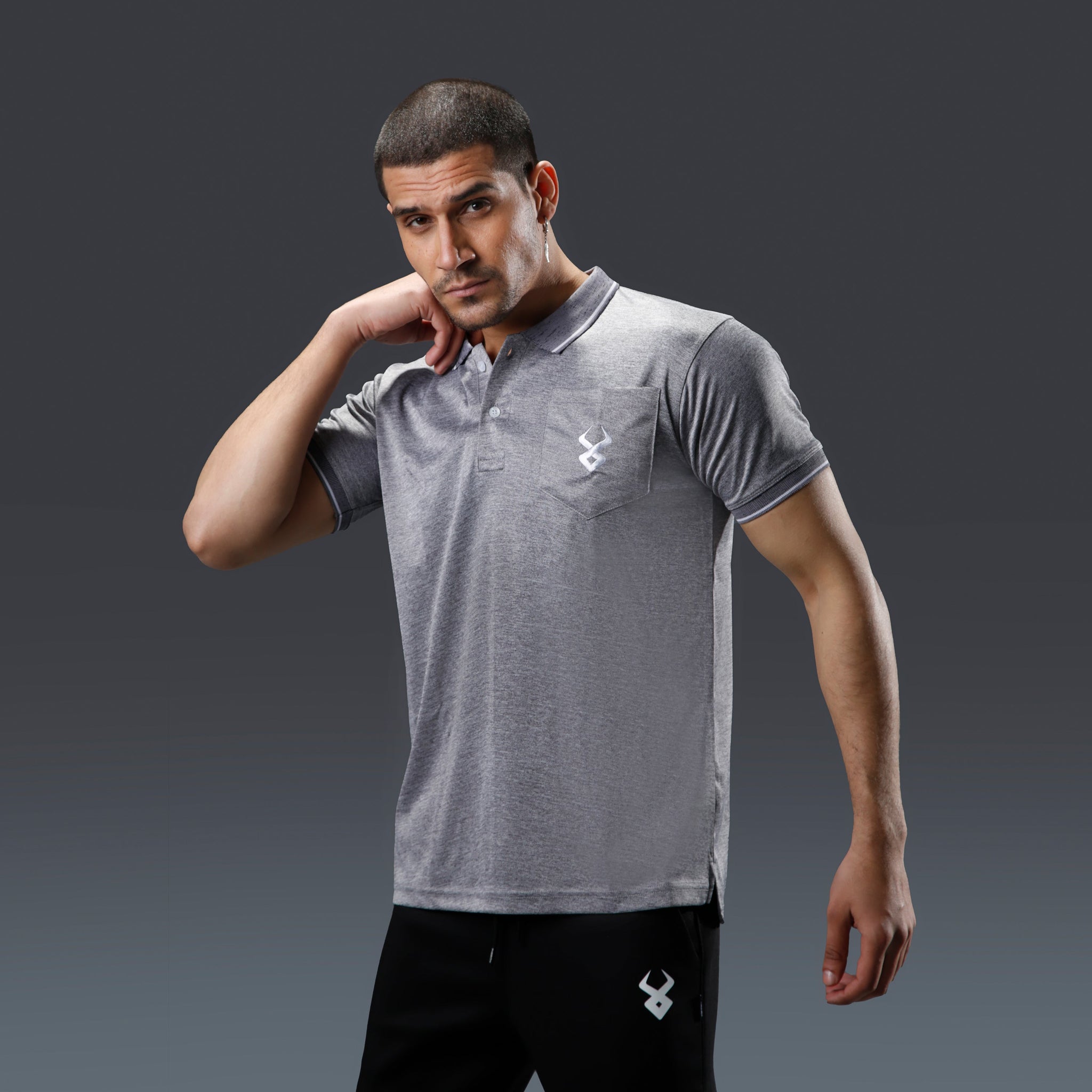 Fireox Activewear Polo, Light Grey, 2024