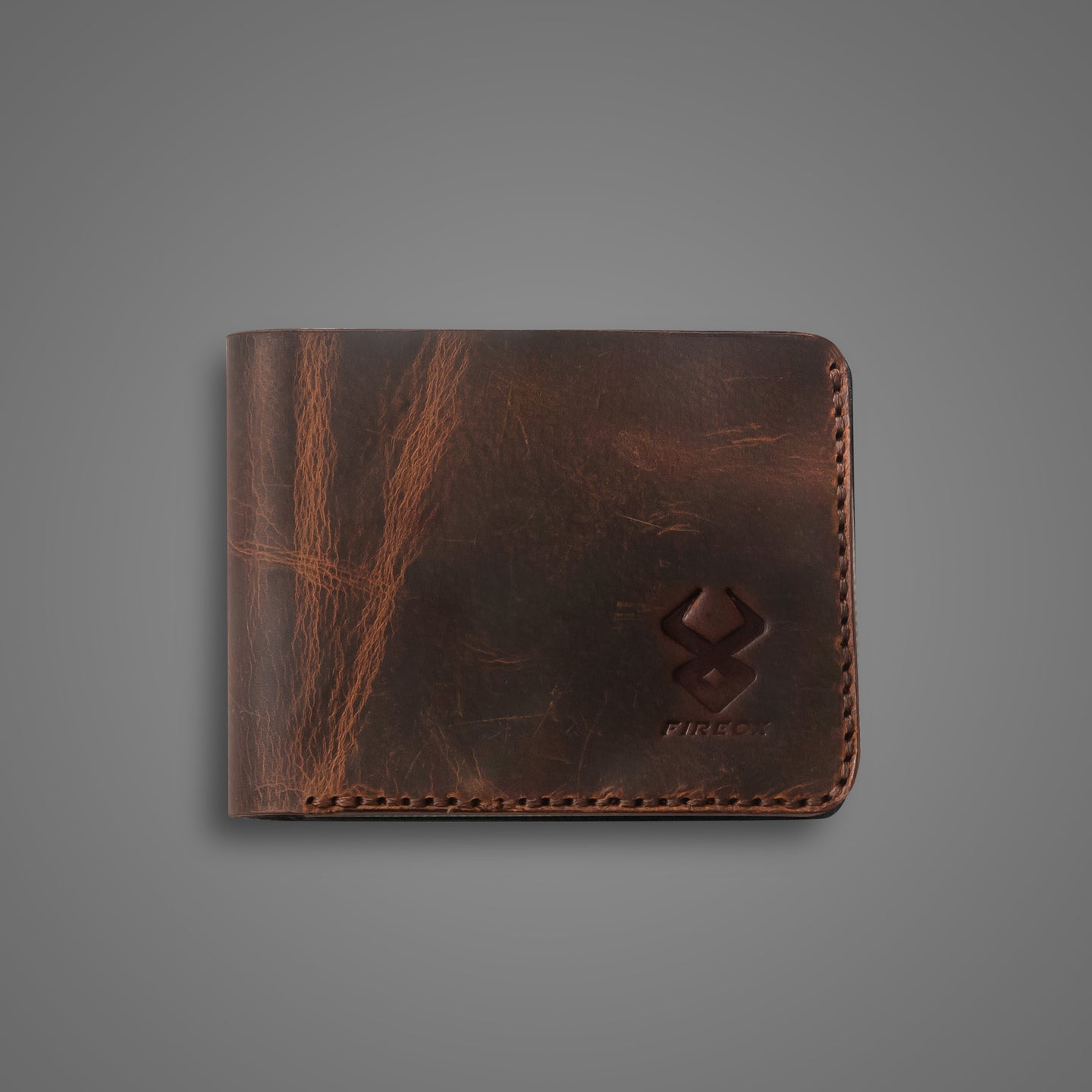 Fireox Bifold Leather Wallet, Brown