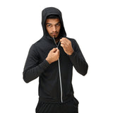 Fireox Mens Activewear Hoodie, Black