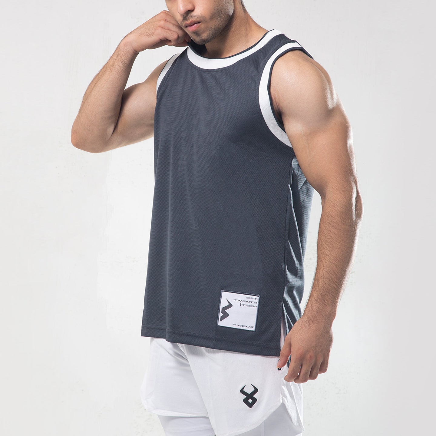 Fireox Urbifit Training Tank Top, Silver Grey