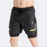 FIREOX Actifit Shorts, Black Yellow, 2023