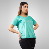 FIREOX Actifit Women T-Shirt, Turquoise, 2022,