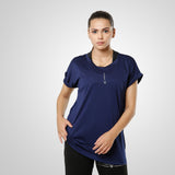 Fireox Hybrid Women T-Shirt, Navy Blue, 2023