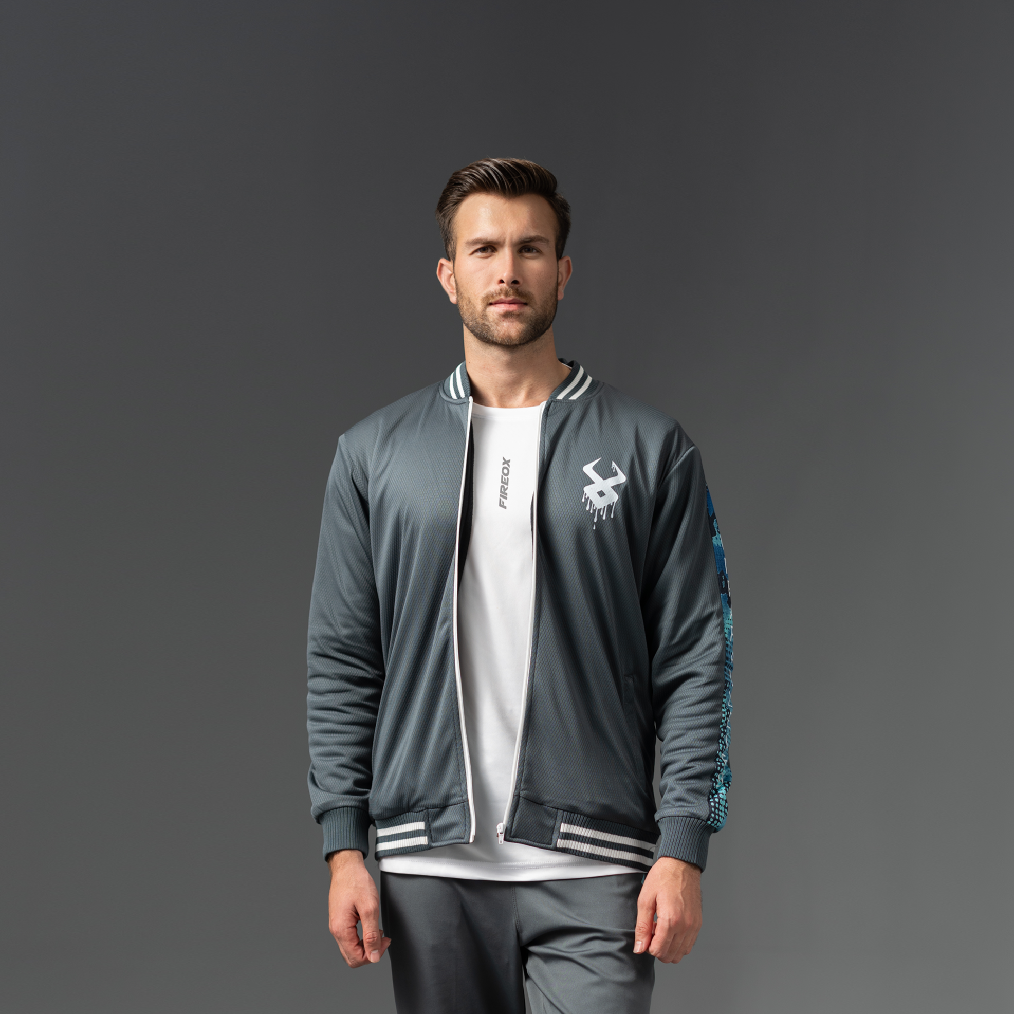 Fireox Baseball Jacket Unparalleled, Grey, 2025