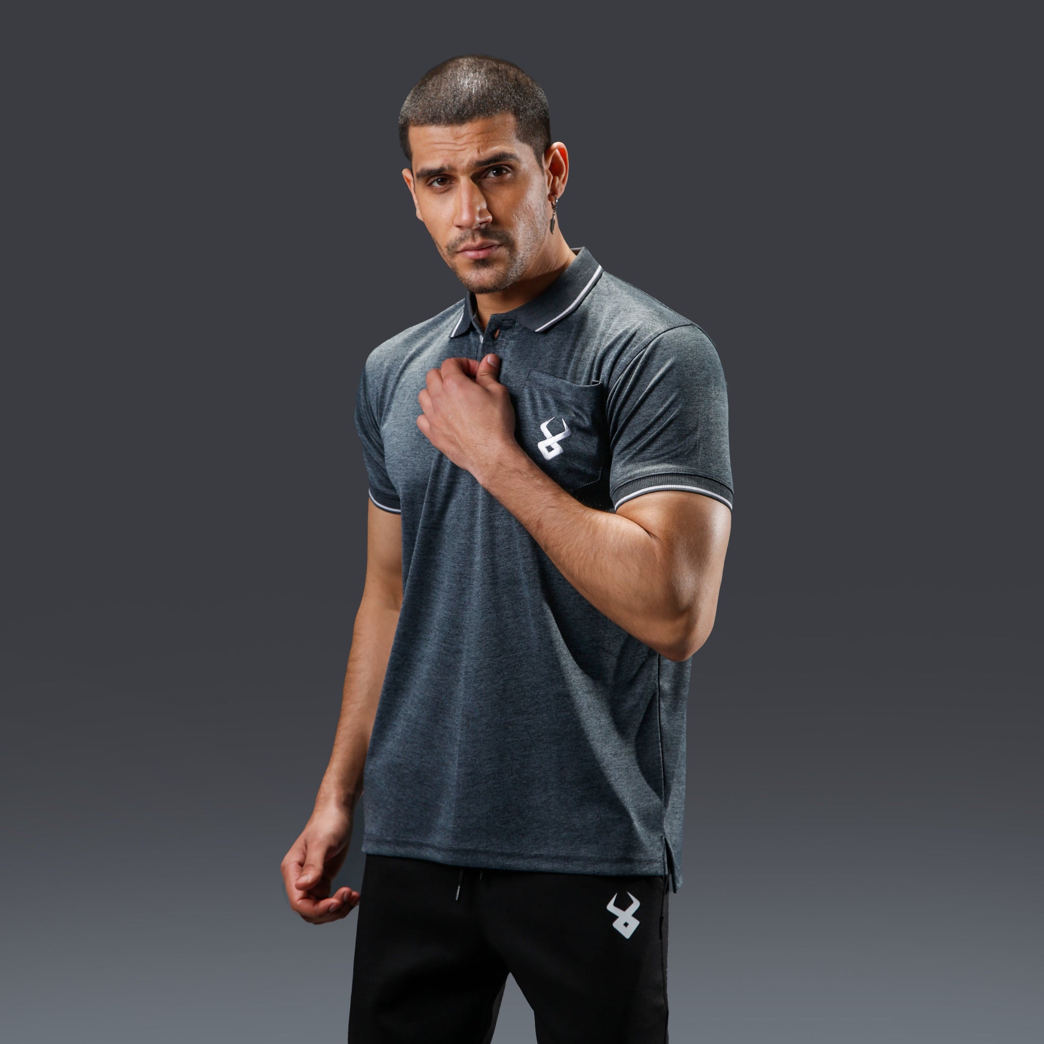 Fireox Activewear Polo, Dark Grey, 2024