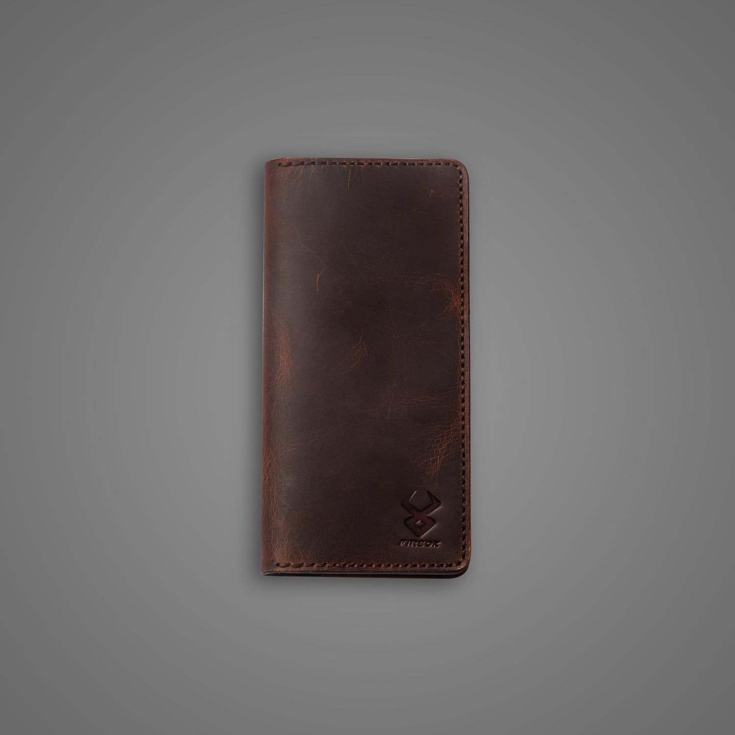 Fireox Premium Leather Long Wallet, Brown