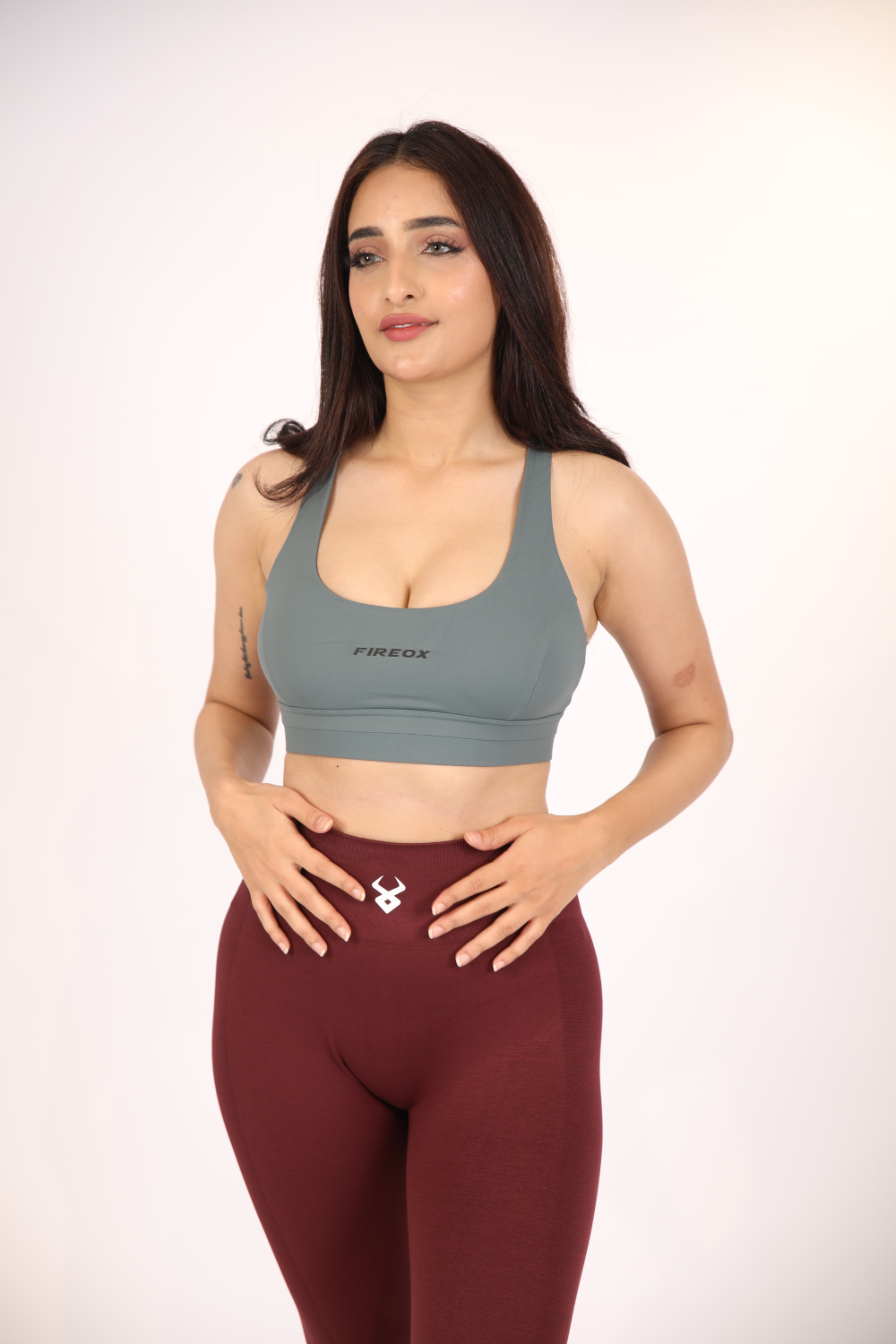 Fireox Sports Bra, Grey