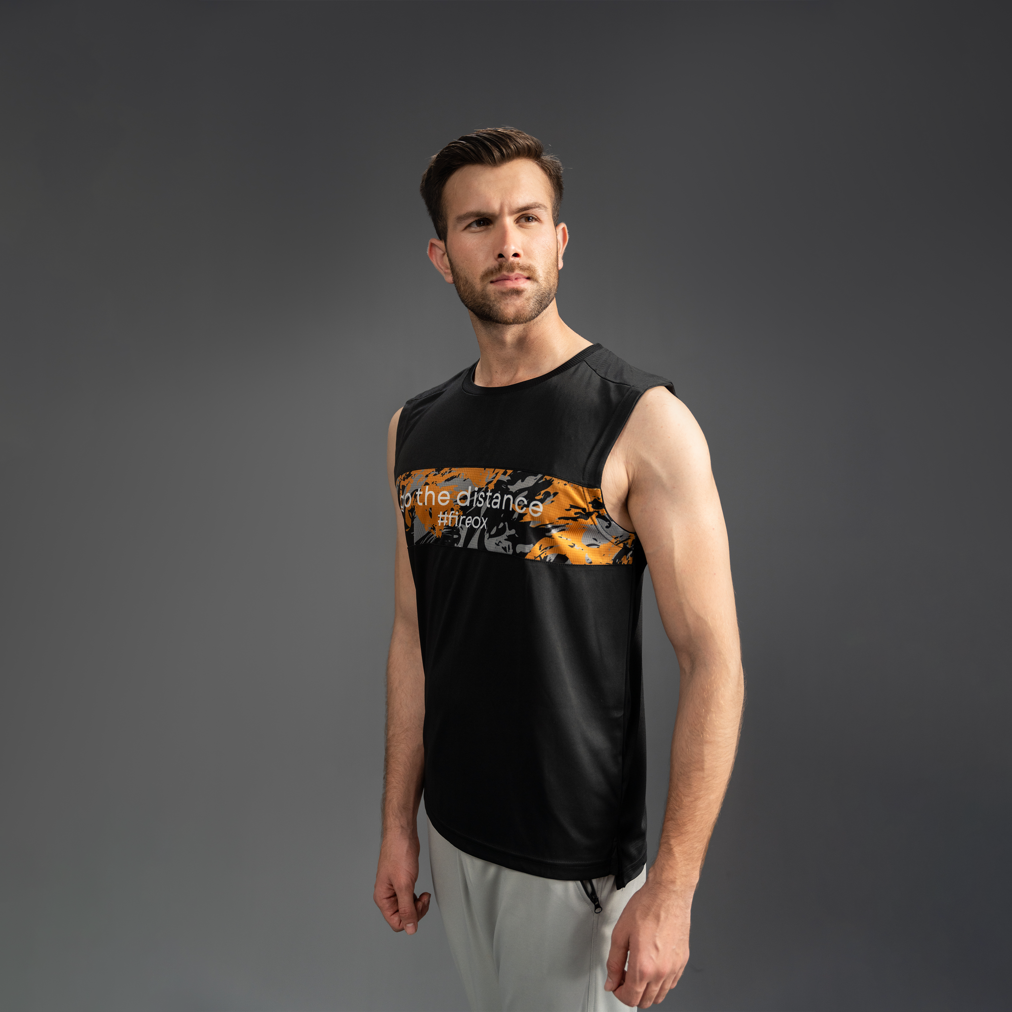 Fireox Actifit Tank Top GTD, Black Grey, 2024