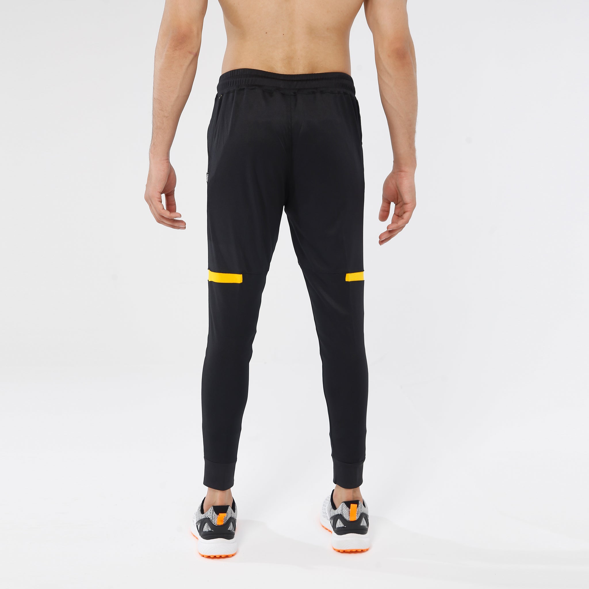 FIREOX Activewear Trouser Black Yellow, Single Stripe, 2023