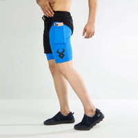 FIREOX Actifit Shorts , Black Blue